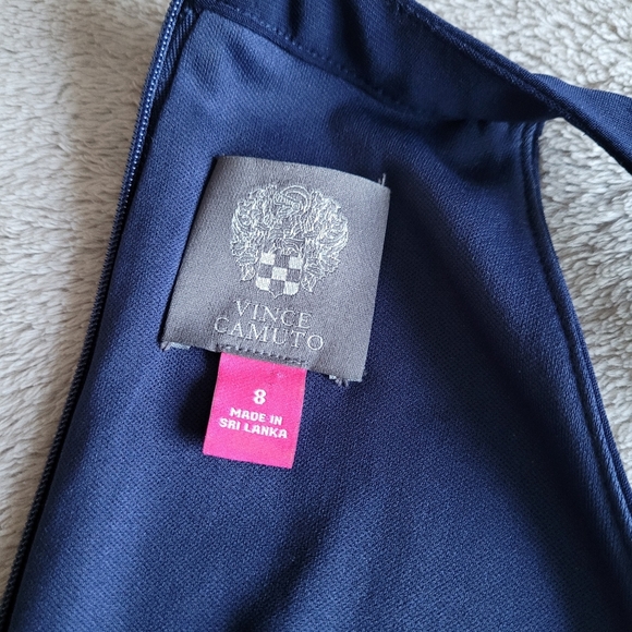 Vince Camuto geometric pattern halter maxi dress size 8 - Picture 11 of 12